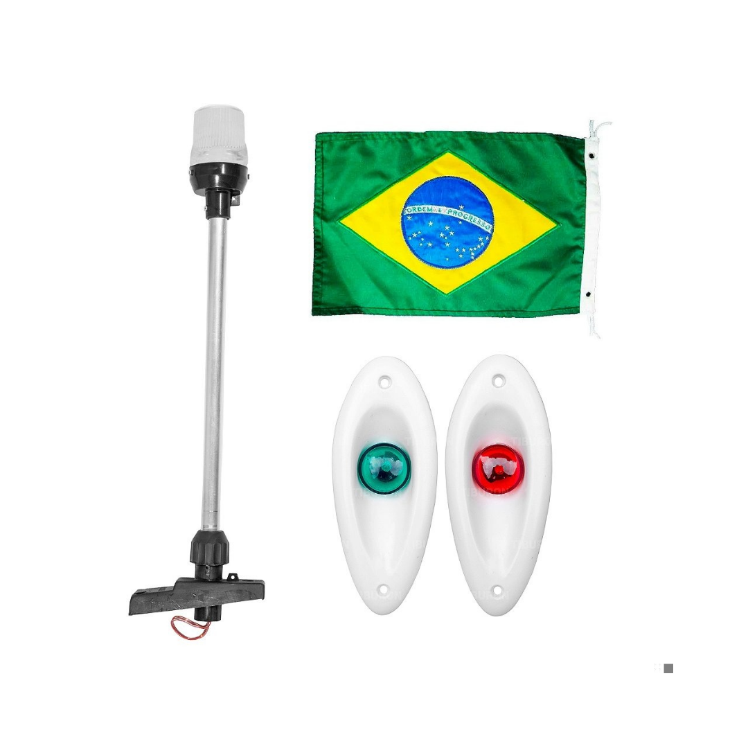 KIT DE LUCES DE NAVEGACIÓN MÁSTIL/LUCES/BANDERA